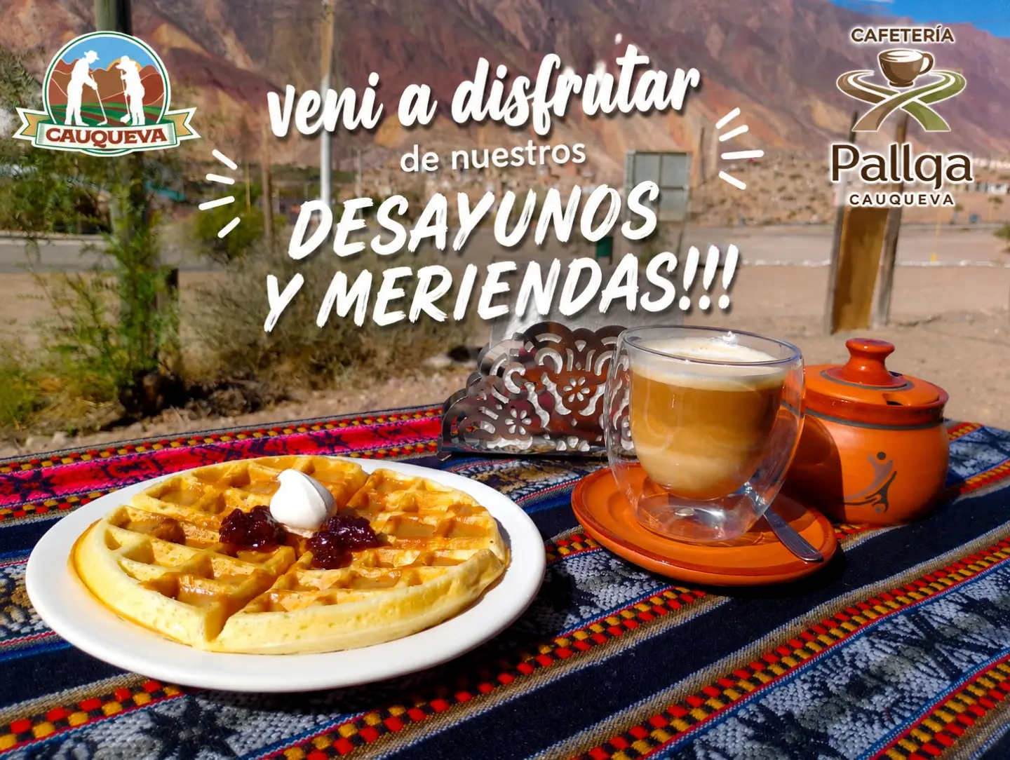 Cafetería PALLQA CAUQUEVA: vení a disfrutar de nuestros desayunos y meriendas